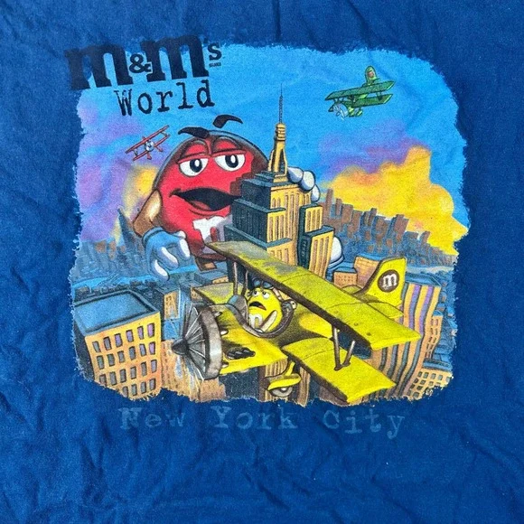 M&M's World New York City King Kong Graphic Tee Novelty T-Shirt‎ Mens 2XL - Picture 2 of 7